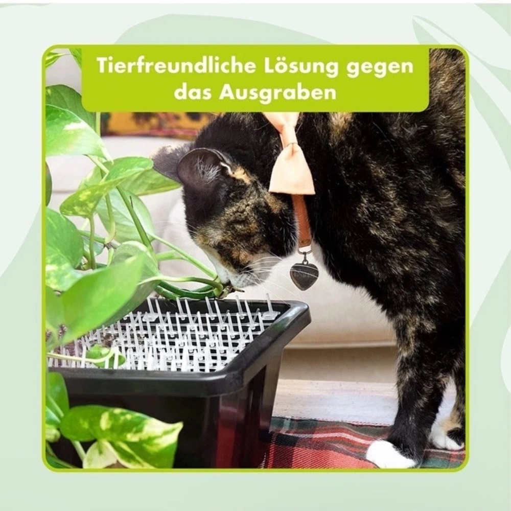 Cat Deterrent Mat for Plants - Black